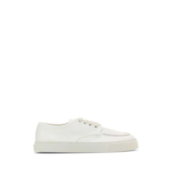 Prada Men White Canvas Sneakers - Picture 1 of 2